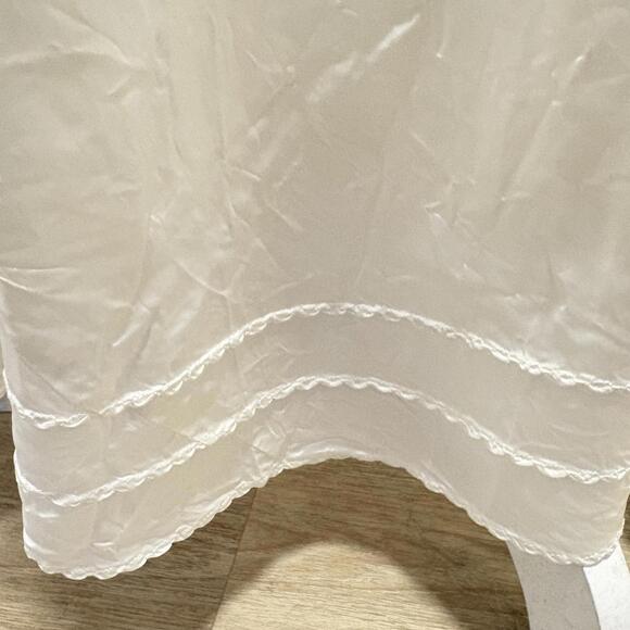 Vintage 1940's Suzette Snip-It Slip Maxi Long Satin Taffeta - Picture 4 of 7